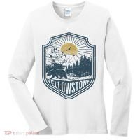 Yellowstone National Park Bear Nature Hiking Outdoors Women's Long Sleeve Shirt thumb 0