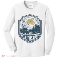 Yellowstone National Park Bear Nature Hiking Outdoors Kids Long Sleeve Shirt thumb 0