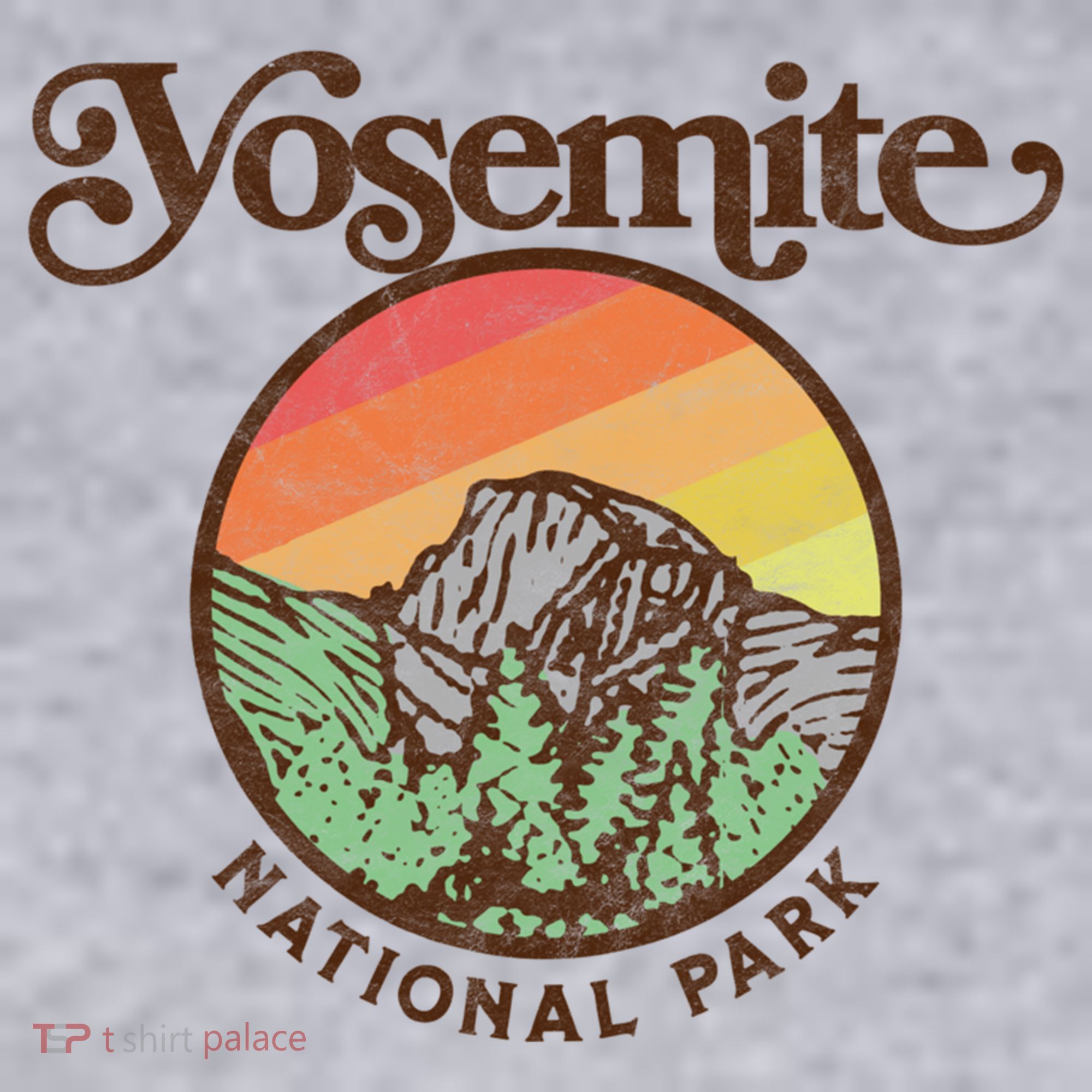 Yosemite National Park Retro 60s Half Dome Graphic Great Gift Women's Sweatshirt