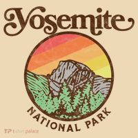 Yosemite National Park Retro 60s Half Dome Graphic Great Gift Tote Bag thumb 4