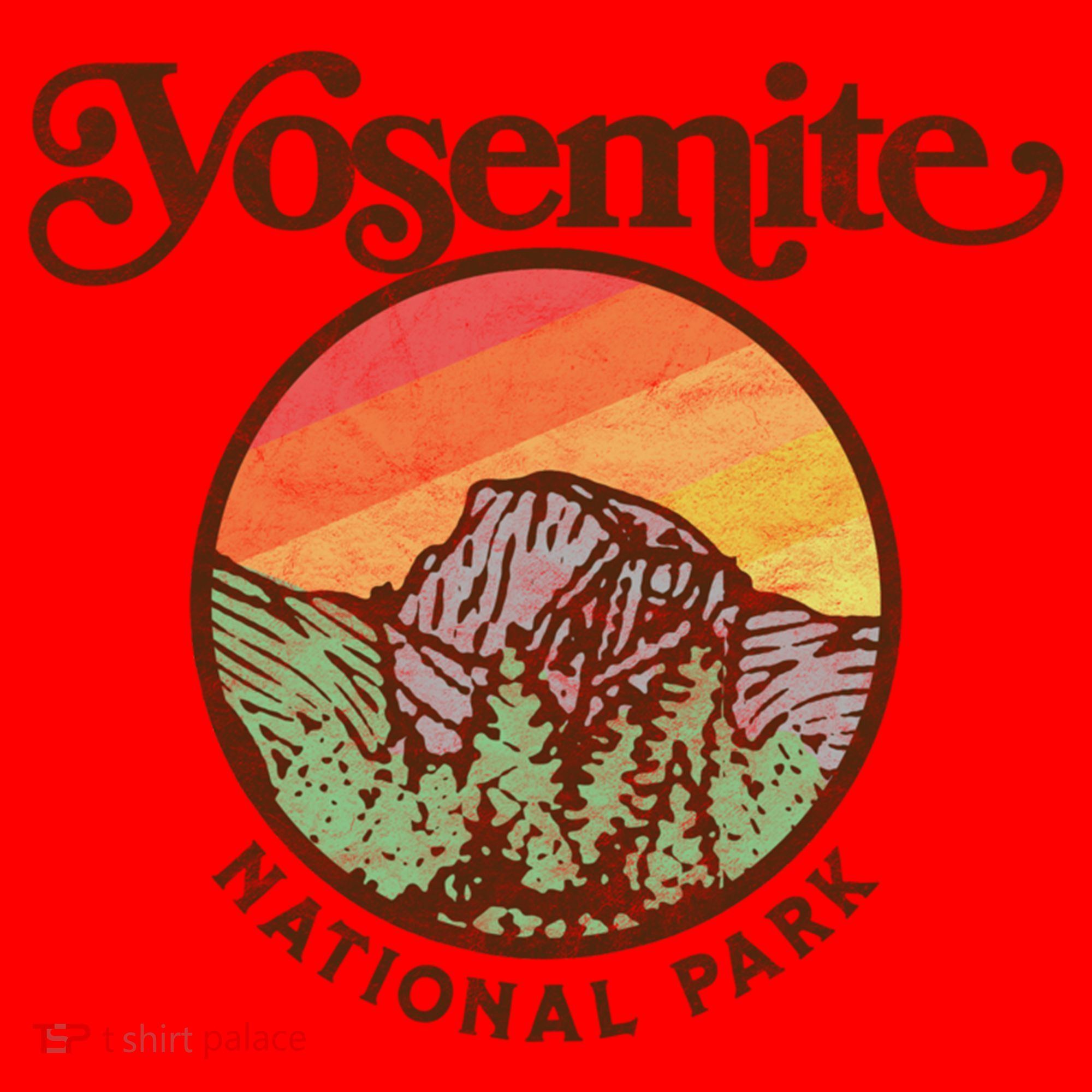 Yosemite National Park Retro 60s Half Dome Graphic Great Gift Santa Hat
