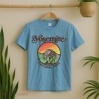 Yosemite National Park Retro 60s Half Dome Graphic Great Gift T-Shirt thumb 2