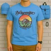 Yosemite National Park Retro 60s Half Dome Graphic Great Gift T-Shirt thumb 5