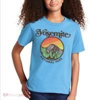 Yosemite National Park Retro 60s Half Dome Graphic Great Gift Kids T-Shirt thumb 2
