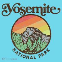 Yosemite National Park Retro 60s Half Dome Graphic Great Gift Kids T-Shirt thumb 4