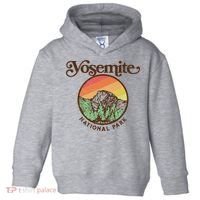 Yosemite National Park Retro 60s Half Dome Graphic Great Gift Toddler Hoodie thumb 0