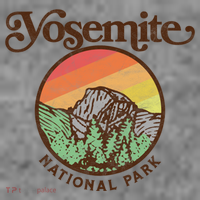 Yosemite National Park Retro 60s Half Dome Graphic Great Gift Toddler Hoodie thumb 2