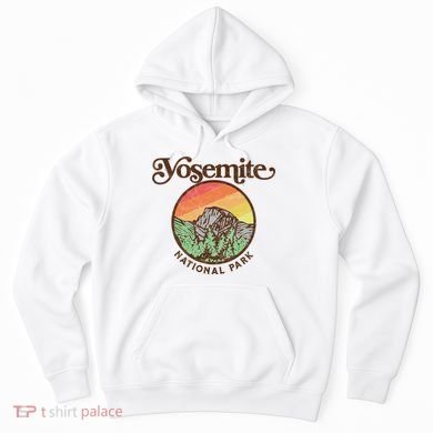 Yosemite National Park Retro 60s Half Dome Graphic Great Gift Hoodie