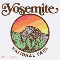 Yosemite National Park Retro 60s Half Dome Graphic Great Gift Beanie thumb 2