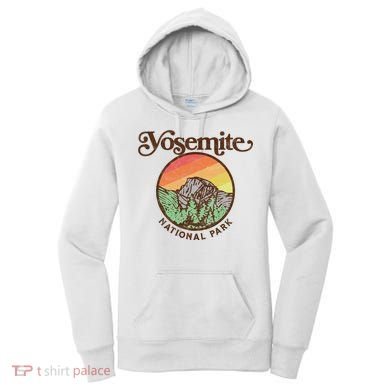 Yosemite National Park Retro 60s Half Dome Graphic Great Gift Women's Hoodie