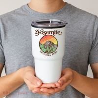 Yosemite National Park Retro 60s Half Dome Graphic Great Gift Tumbler thumb 2