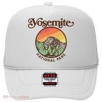 Yosemite National Park Retro 60s Half Dome Graphic Great Gift Hat thumb 0