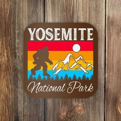 Yosemite National Park Bigfoot Design Coaster