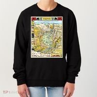 Yosemite National Park 1931 Decorative Pictorial Map Women's Sweatshirt thumb 0