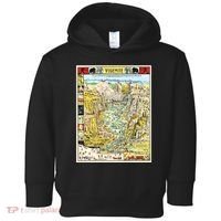 Yosemite National Park 1931 Decorative Pictorial Map Toddler Hoodie thumb 0