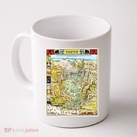 Yosemite National Park 1931 Decorative Pictorial Map Coffee Mug thumb 0