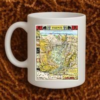 Yosemite National Park 1931 Decorative Pictorial Map Coffee Mug thumb 2