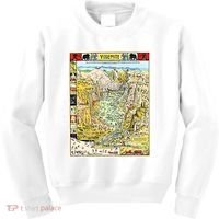 Yosemite National Park 1931 Decorative Pictorial Map Kids Sweatshirt thumb 0