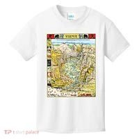 Yosemite National Park 1931 Decorative Pictorial Map Kids T-Shirt thumb 0