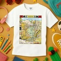 Yosemite National Park 1931 Decorative Pictorial Map Kids T-Shirt thumb 3