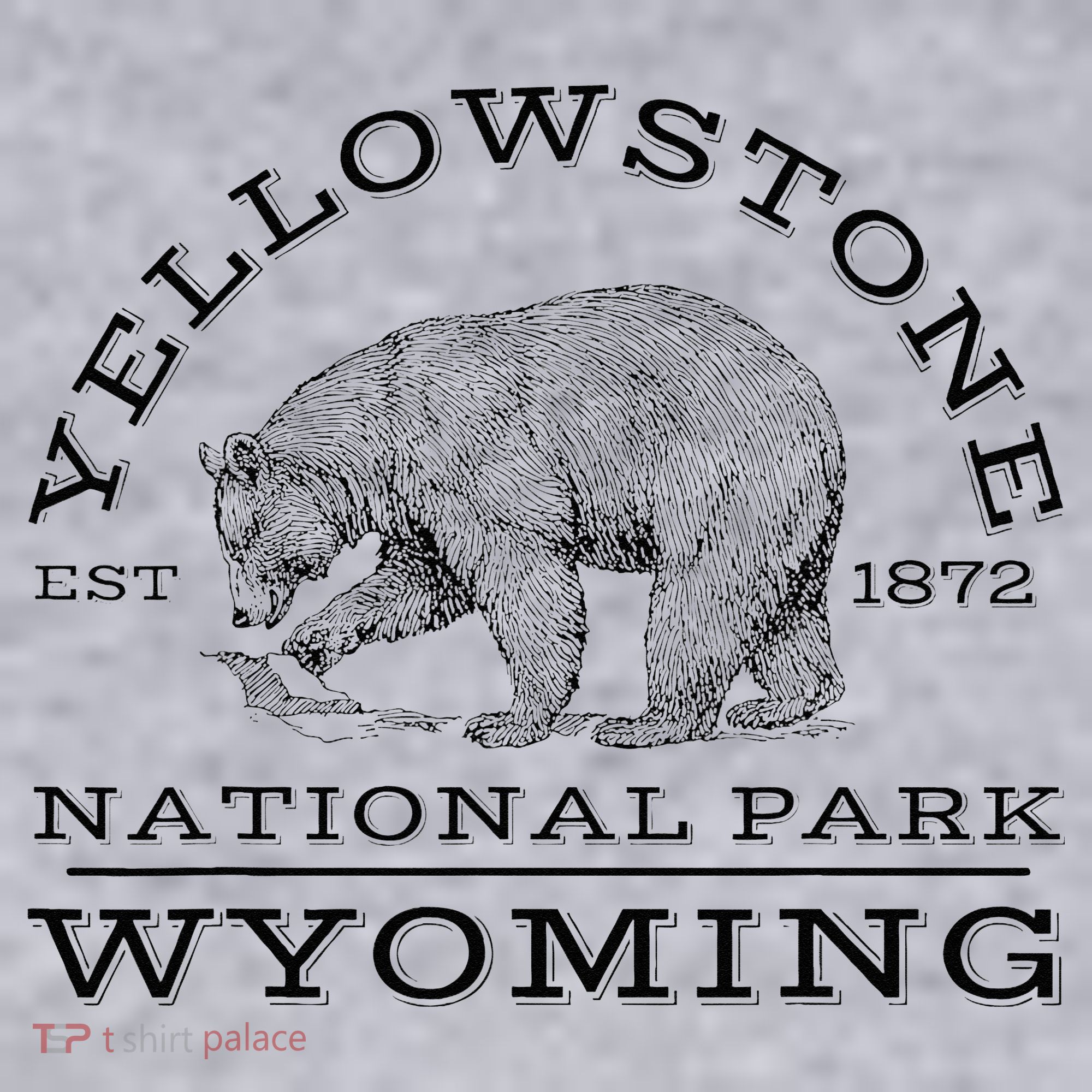 Yellowstone National Park Bear Wyoming Hike Outdoors Women's Racerback Cropped Tank