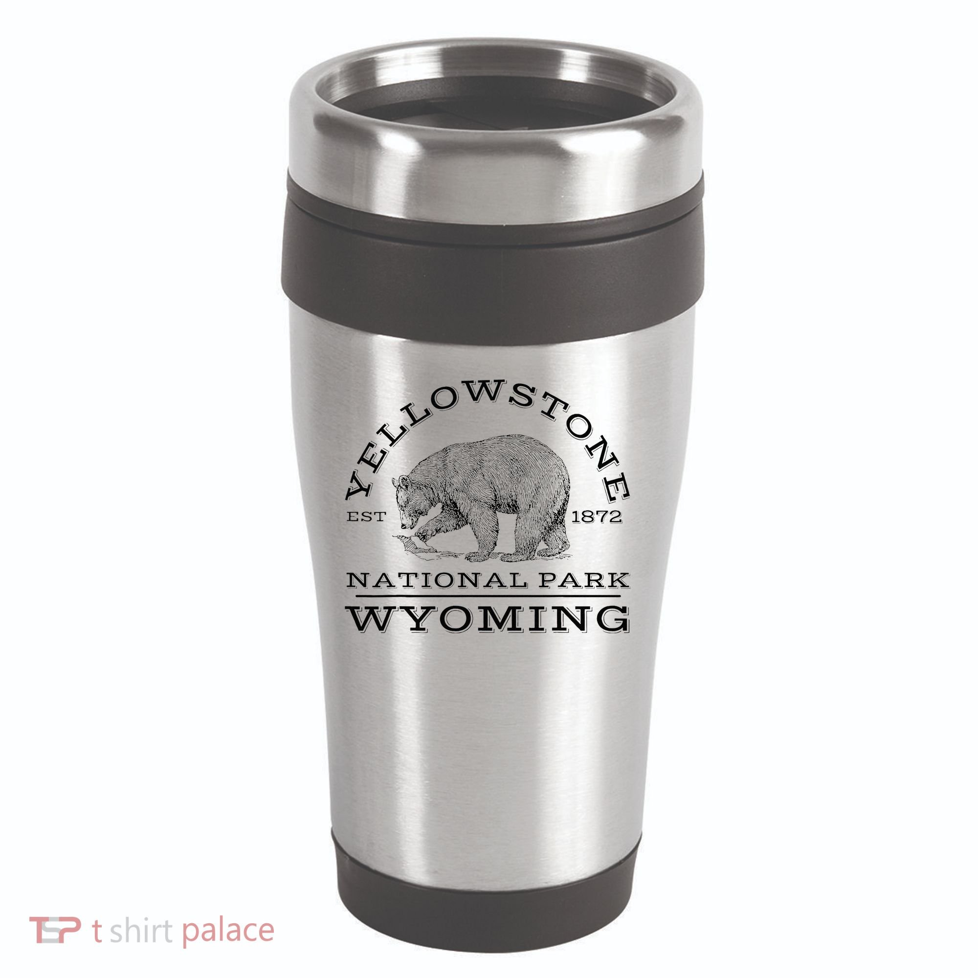 Yellowstone National Park Bear Wyoming Hike Outdoors 16oz Travel Tumbler