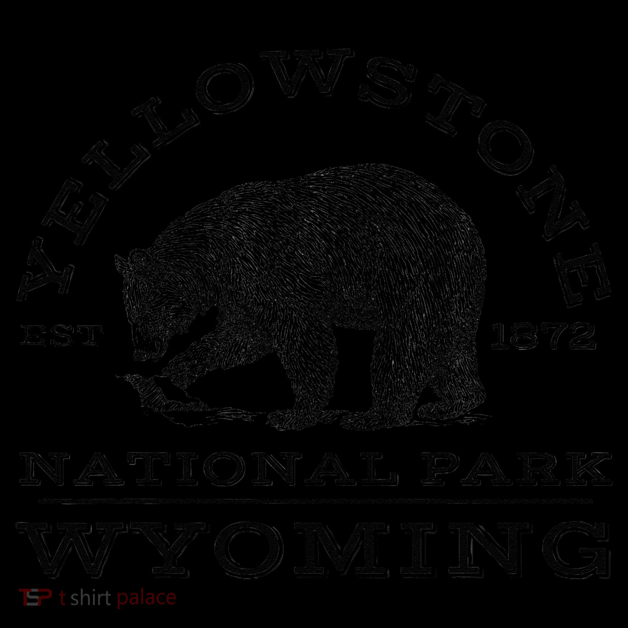 Yellowstone National Park Bear Wyoming Hike Outdoors Kids Colorblock Raglan Jersey