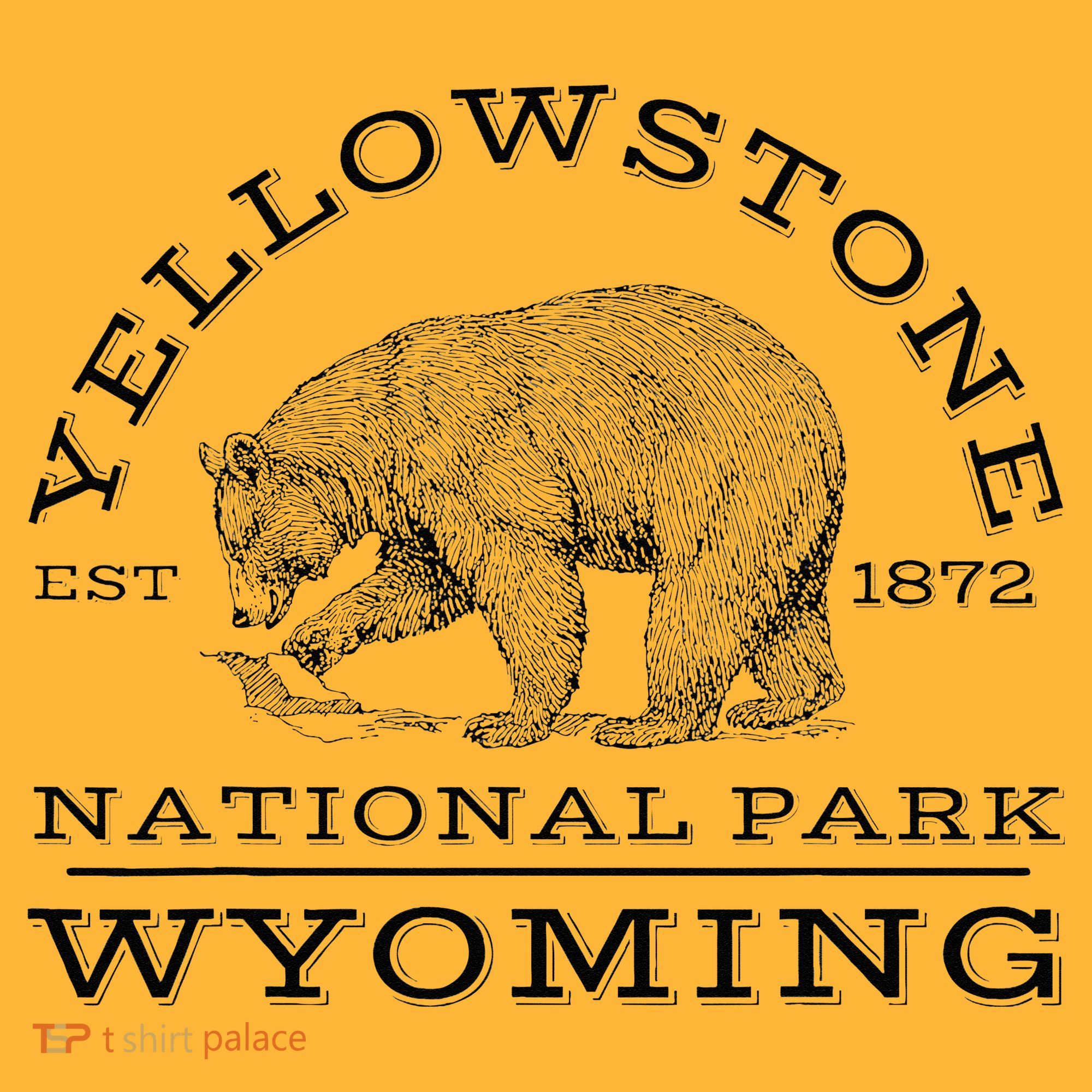 Yellowstone National Park Bear Wyoming Hike Outdoors Sustainable Knit Beanie