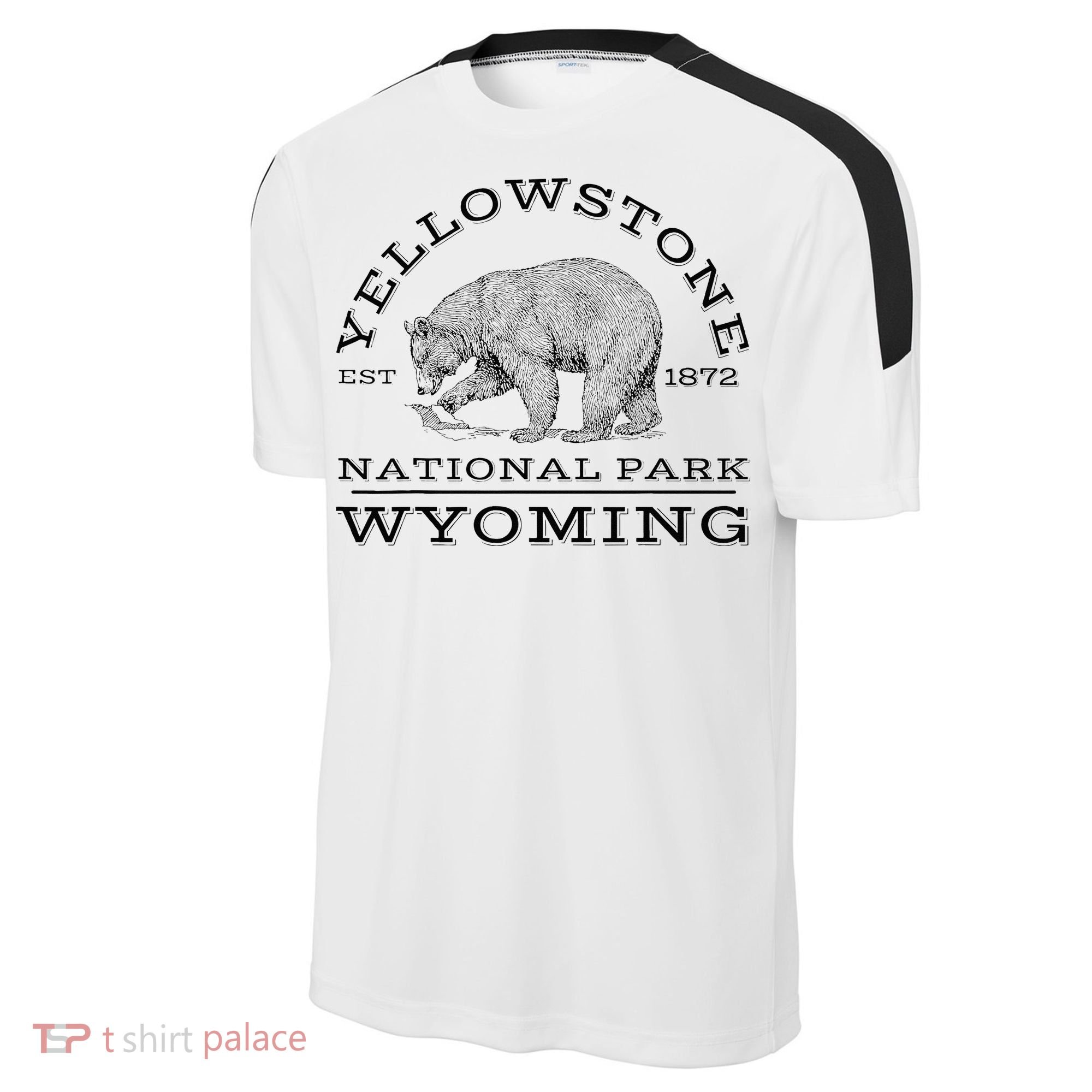 Yellowstone National Park Bear Wyoming Hike Outdoors Sport-Tek Competitor United Soccer Jersey