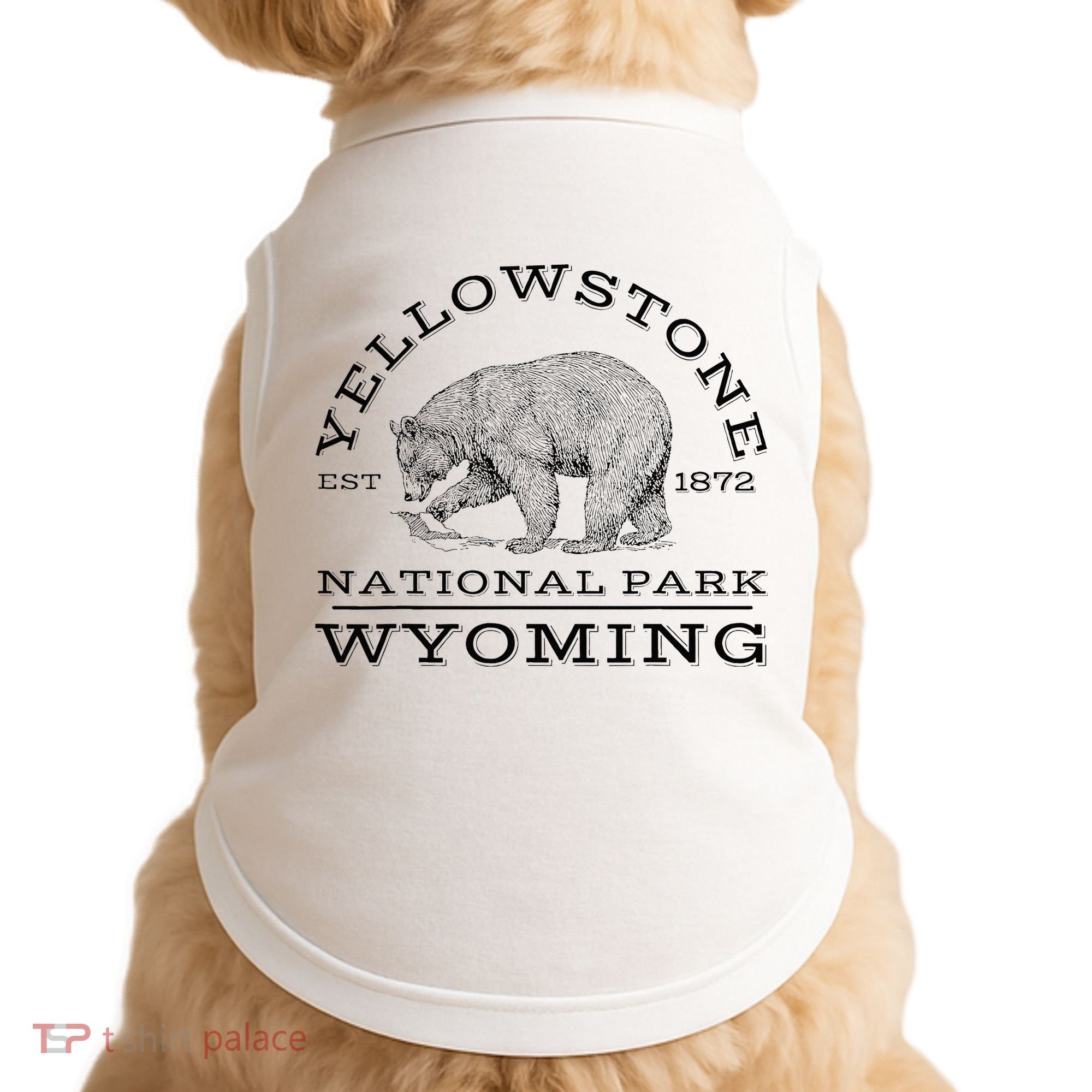 Yellowstone National Park Bear Wyoming Hike Outdoors Doggie Tank