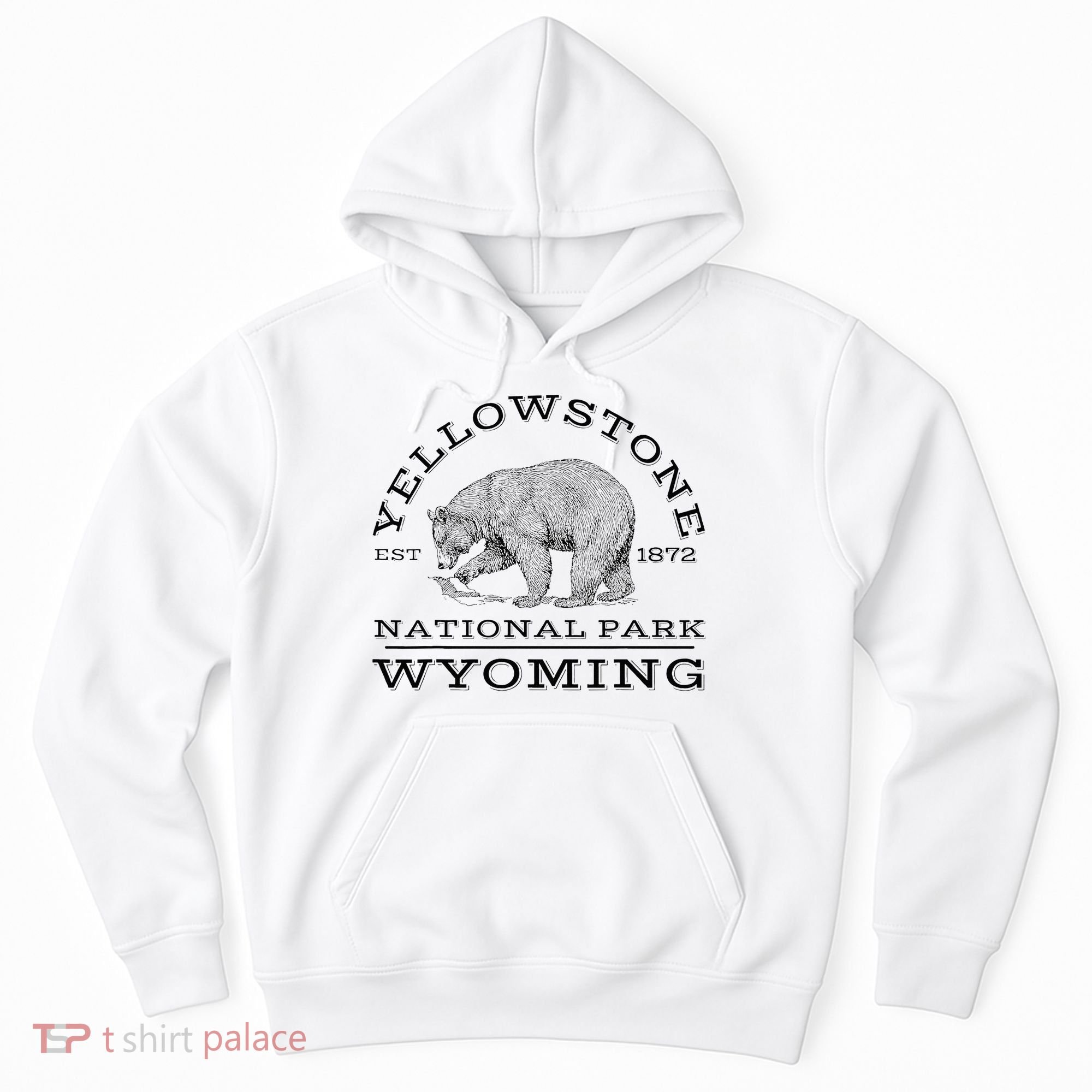Yellowstone National Park Bear Wyoming Hike Outdoors Hoodie