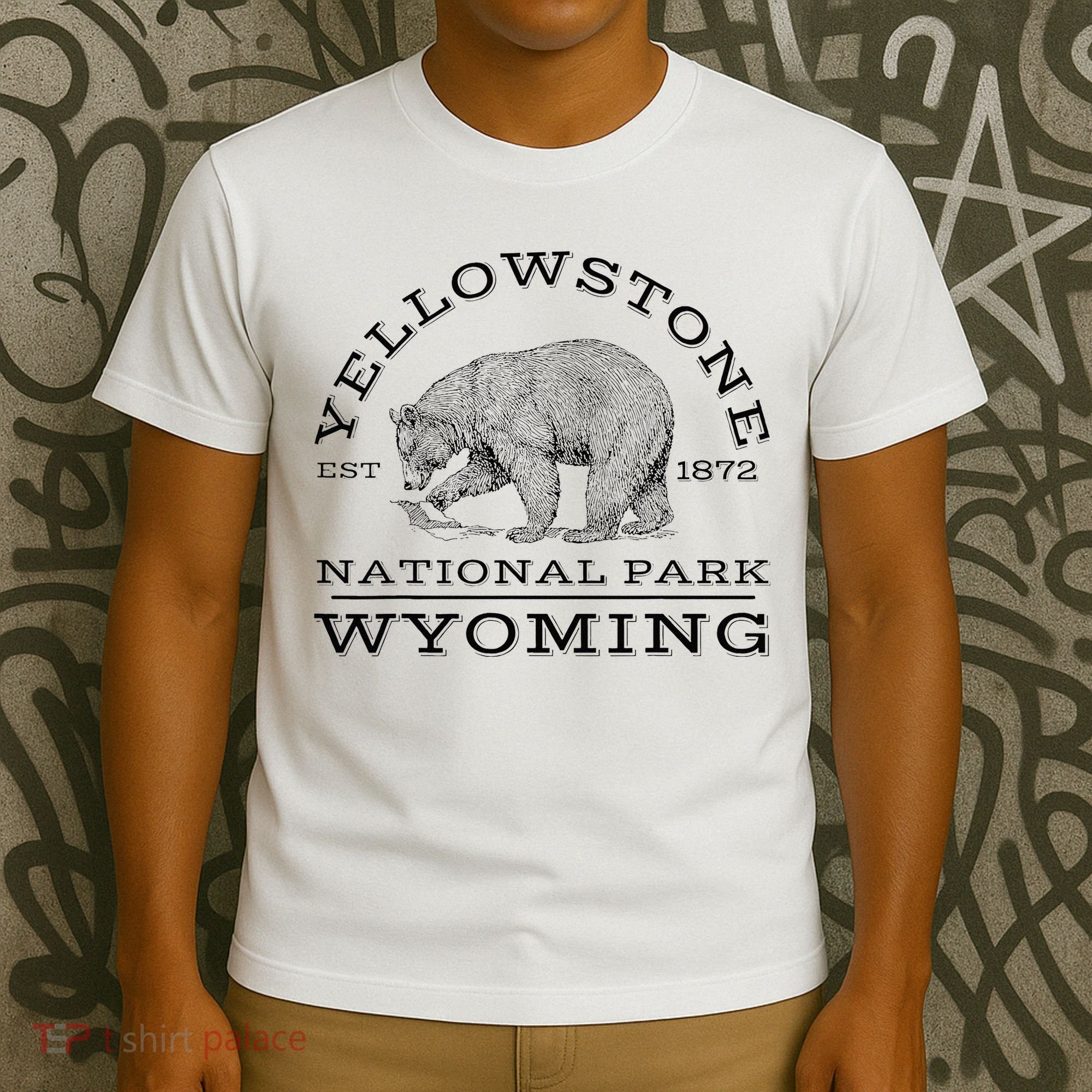 Yellowstone National Park Bear Wyoming Hike Outdoors T-Shirt