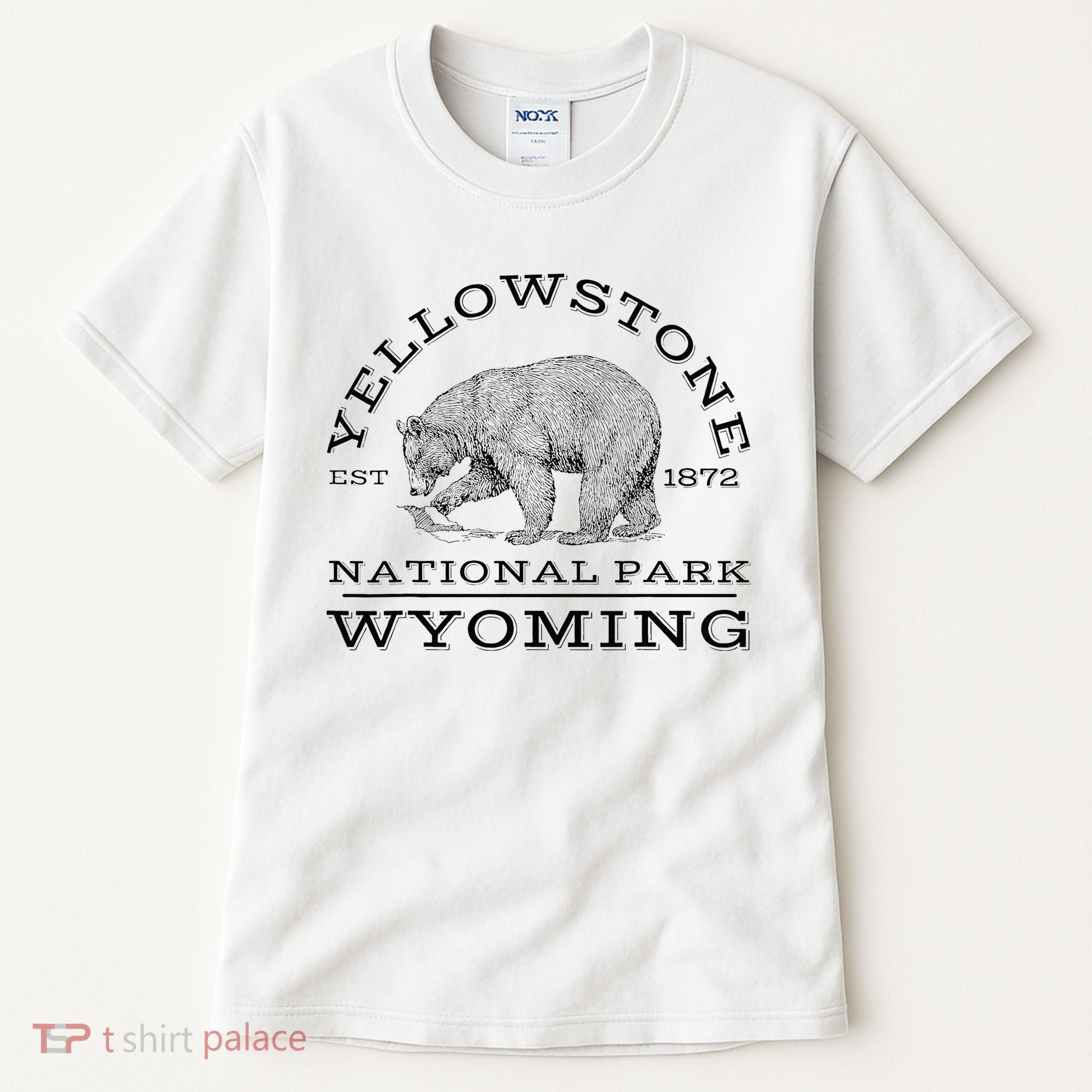 Yellowstone National Park Bear Wyoming Hike Outdoors Tall T-Shirt