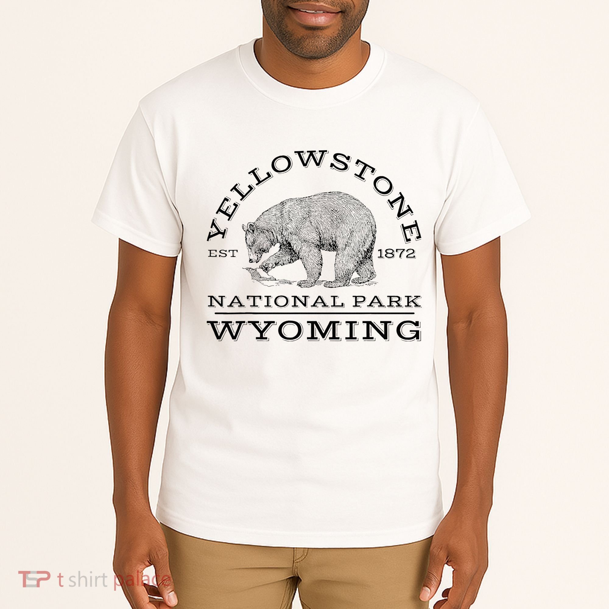 Yellowstone National Park Bear Wyoming Hike Outdoors Tall T-Shirt