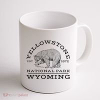 Yellowstone National Park Bear Wyoming Hike Outdoors Coffee Mug thumb 1