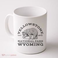Yellowstone National Park Bear Wyoming Hike Outdoors Coffee Mug thumb 0