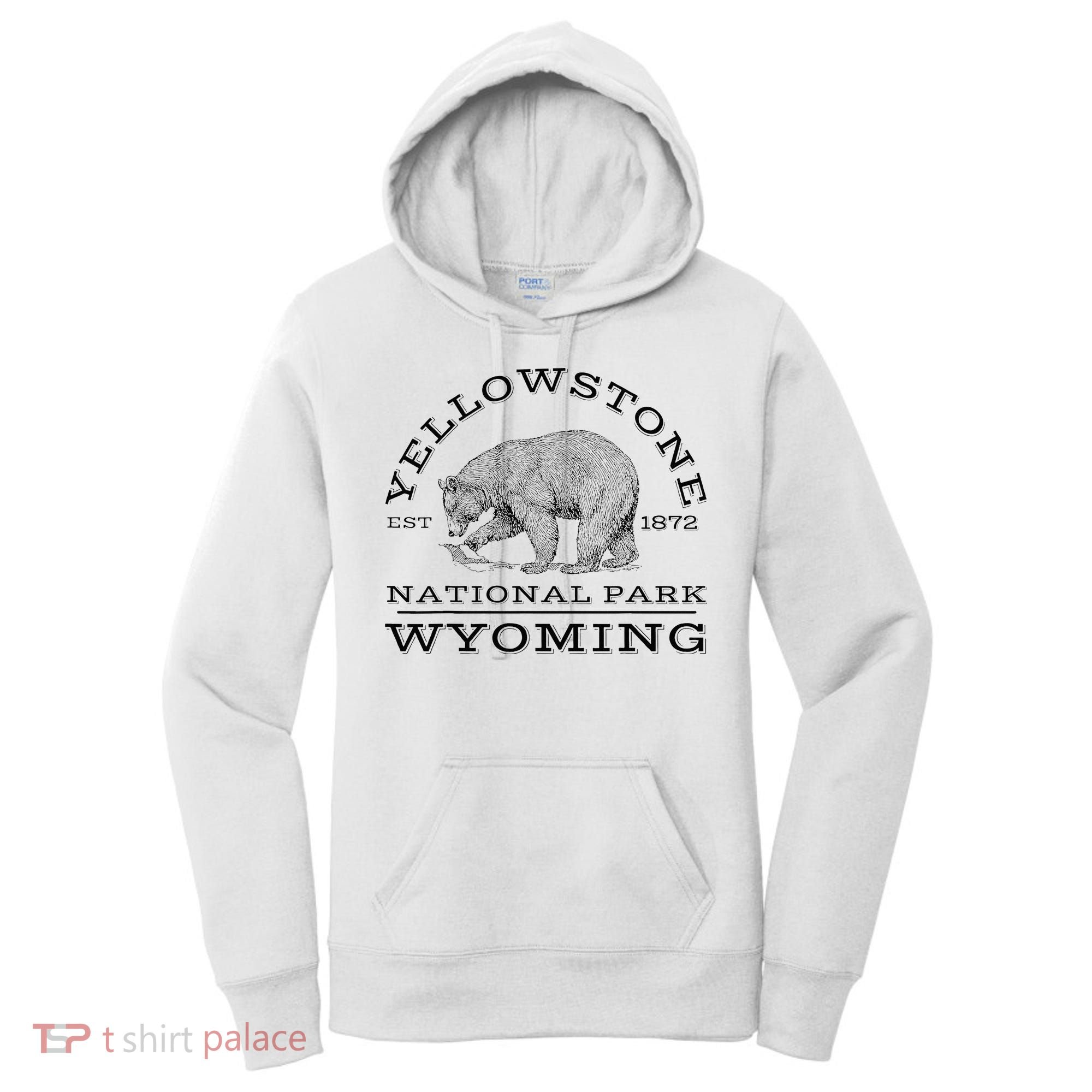 Yellowstone National Park Bear Wyoming Hike Outdoors Women's Hoodie
