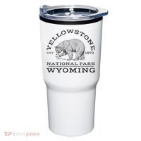 Yellowstone National Park Bear Wyoming Hike Outdoors Tumbler thumb 0