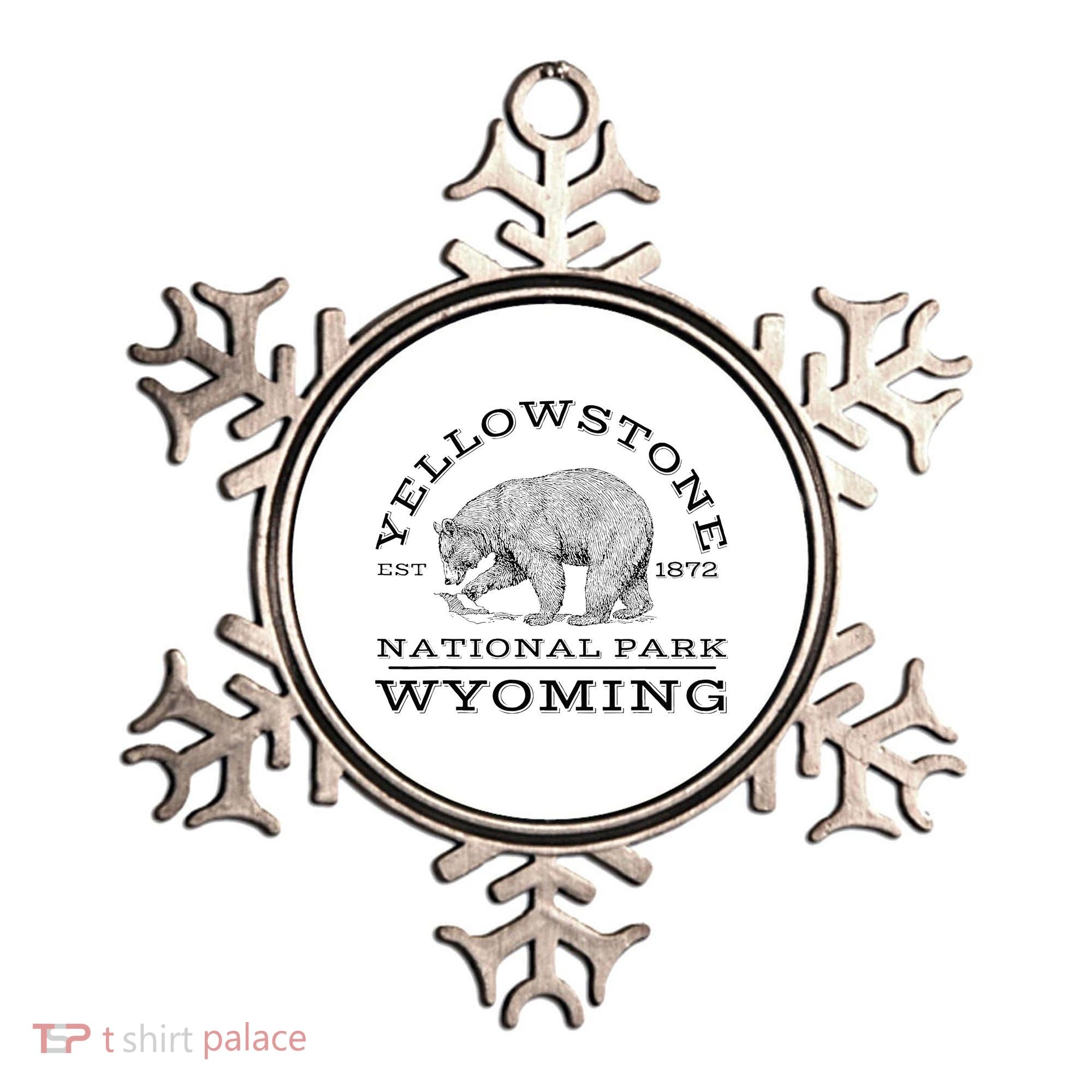 Yellowstone National Park Bear Wyoming Hike Outdoors Ornament
