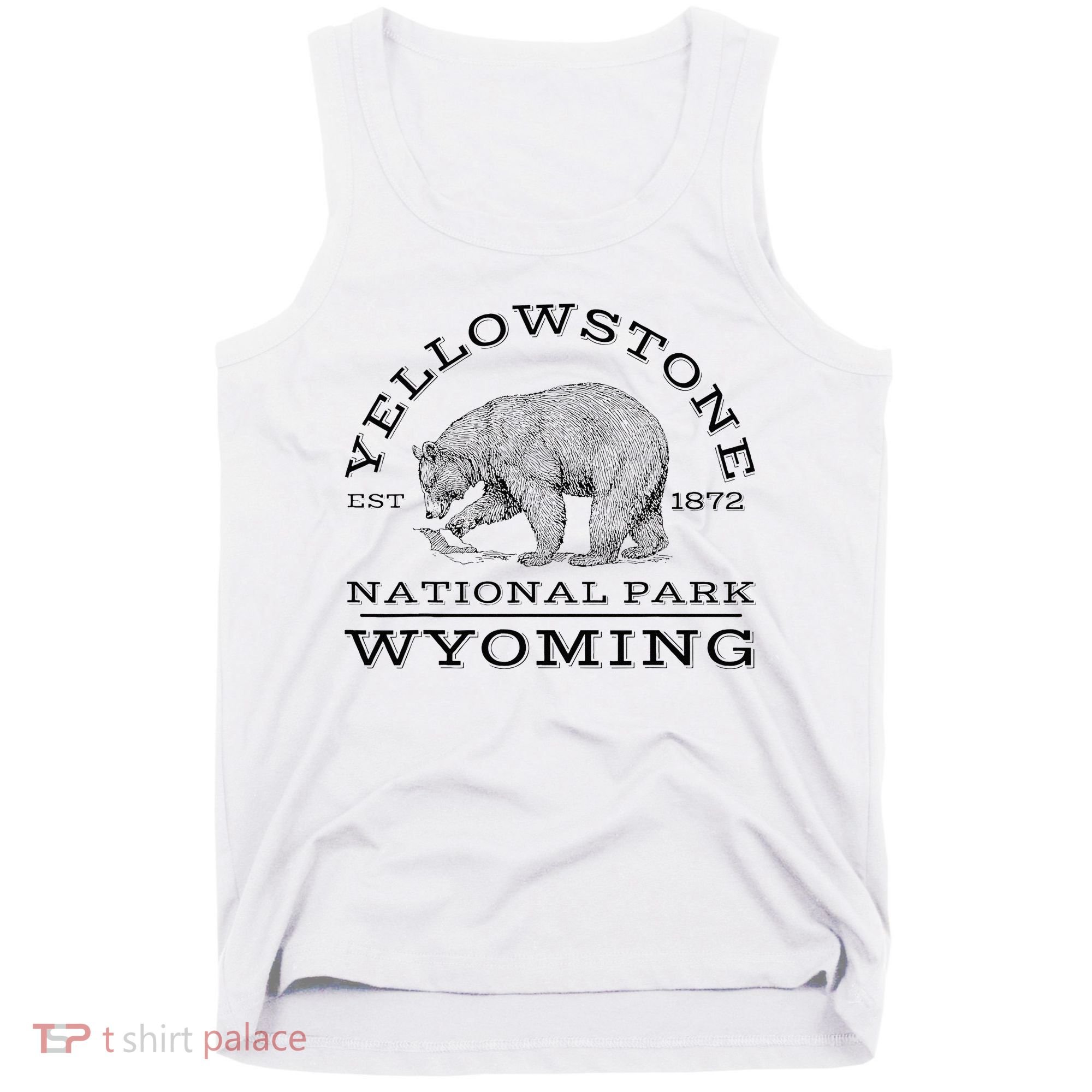 Yellowstone National Park Bear Wyoming Hike Outdoors Tank Top