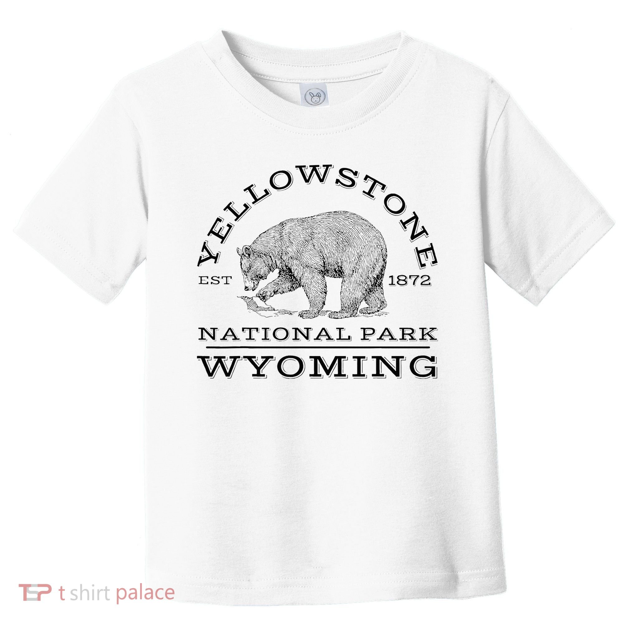 Yellowstone National Park Bear Wyoming Hike Outdoors Toddler T-Shirt