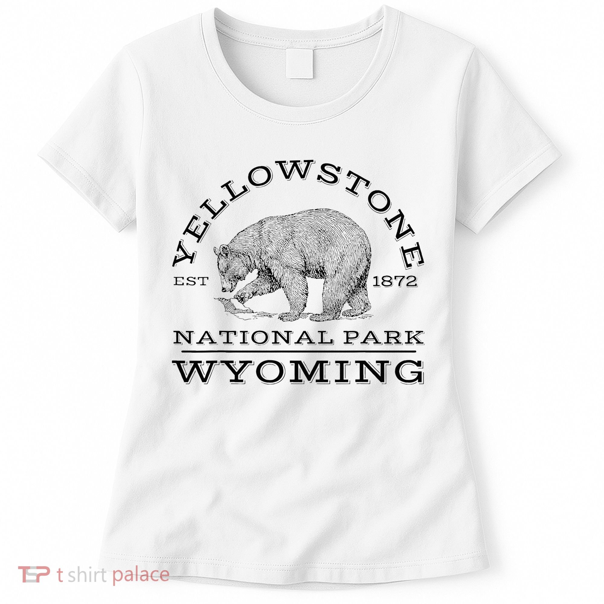 Yellowstone National Park Bear Wyoming Hike Outdoors Women's T-Shirt