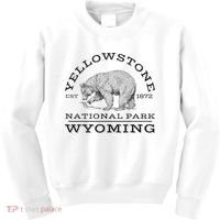 Yellowstone National Park Bear Wyoming Hike Outdoors Kids Sweatshirt thumb 0