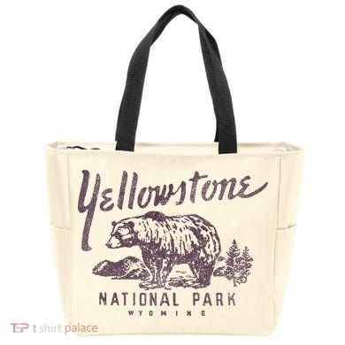 Yellowstone National Park Bear Tote Bag