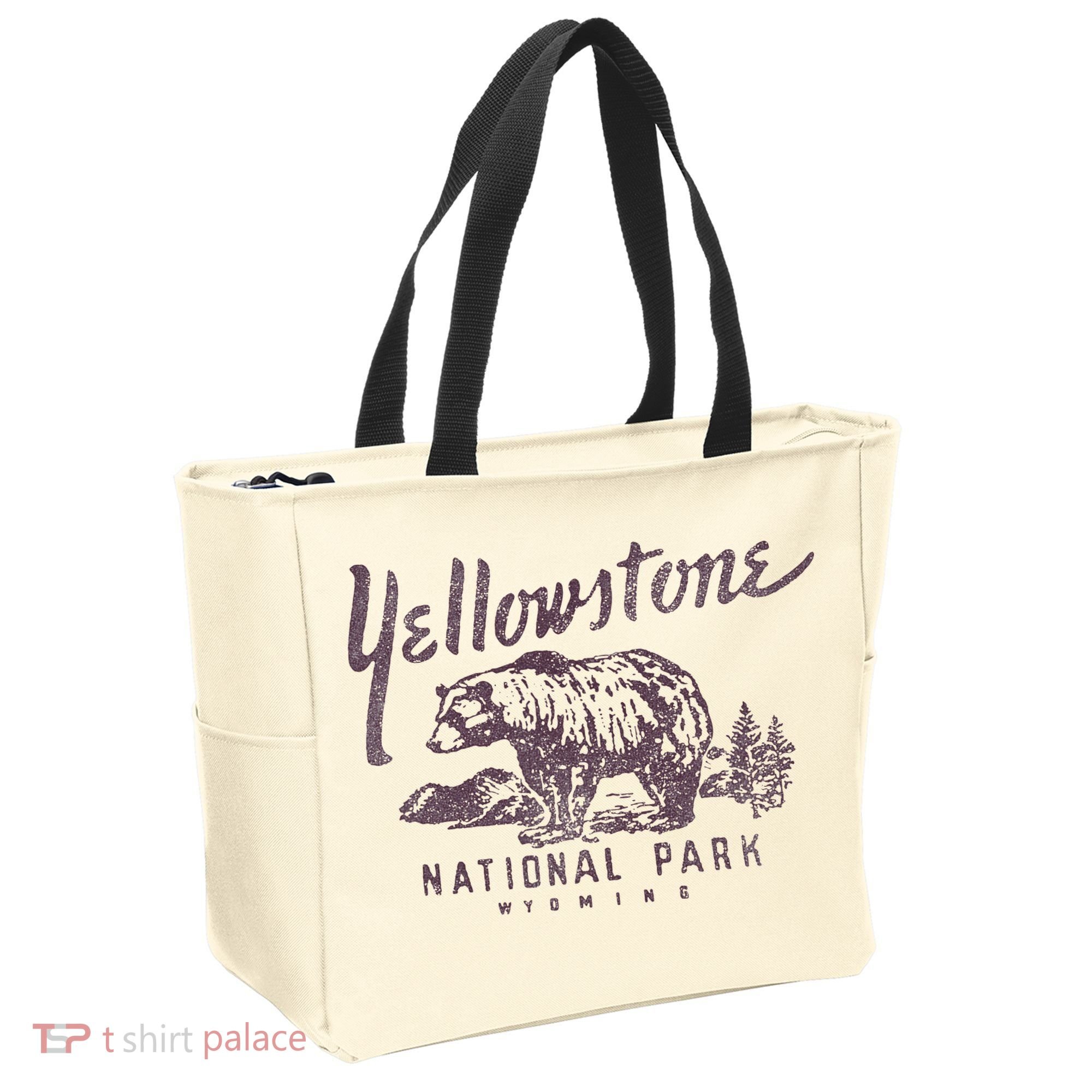 Yellowstone National Park Bear Tote Bag