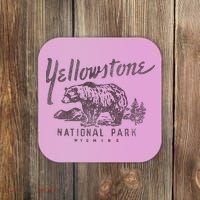 Yellowstone National Park Bear Coaster thumb 0