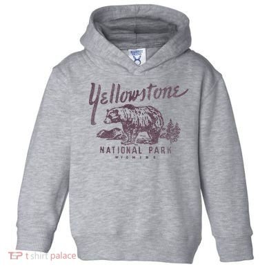 Yellowstone National Park Bear Toddler Hoodie
