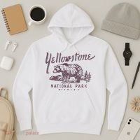 Yellowstone National Park Bear Hoodie thumb 3