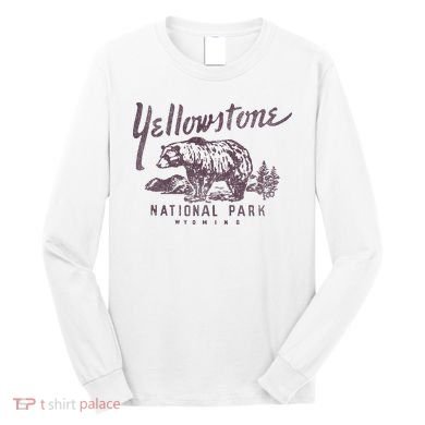 Yellowstone National Park Bear Long Sleeve Shirt