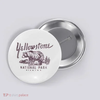 Yellowstone National Park Bear Button